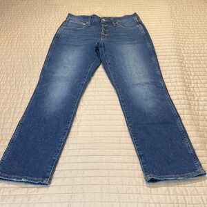 J CREW VINTAGE SLIM STRAIGHT WOMENS SIZE 27 DENIM JEANS BUTTON FLY